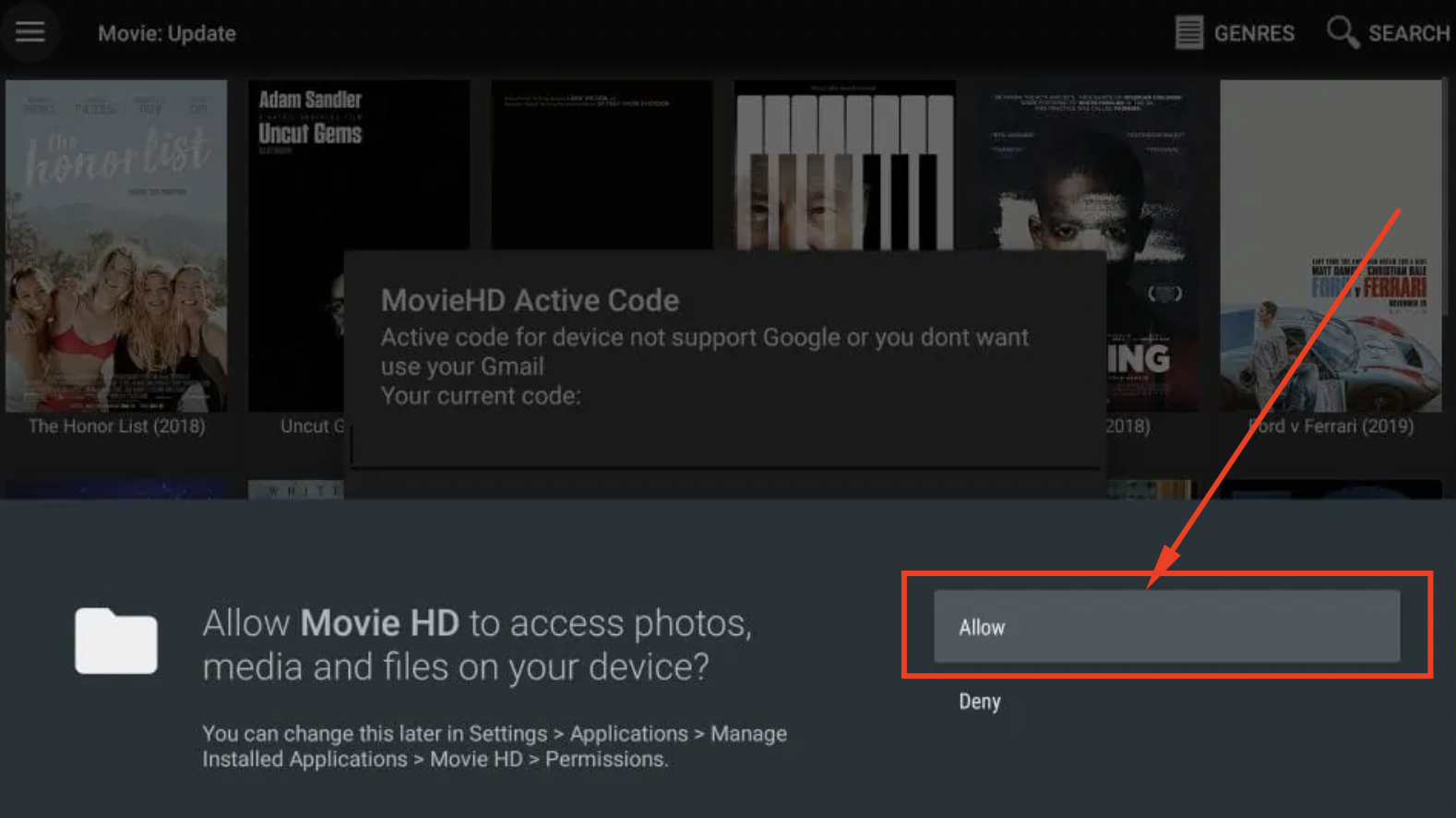 Allow - Access - Movie HD FireStick